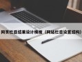 桐乡网页栏目结果设计模板（网站栏目设置结构）